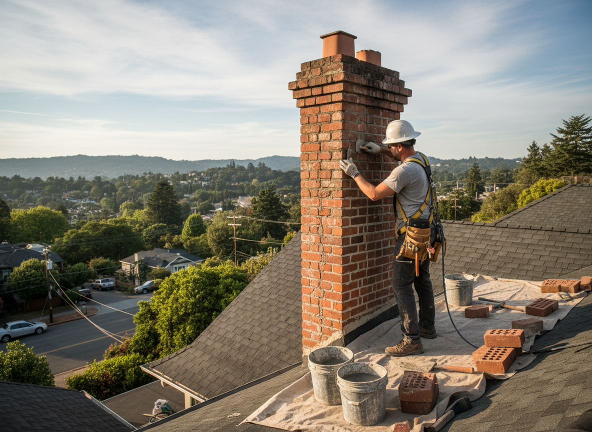Chimney repair in Live Oak Park